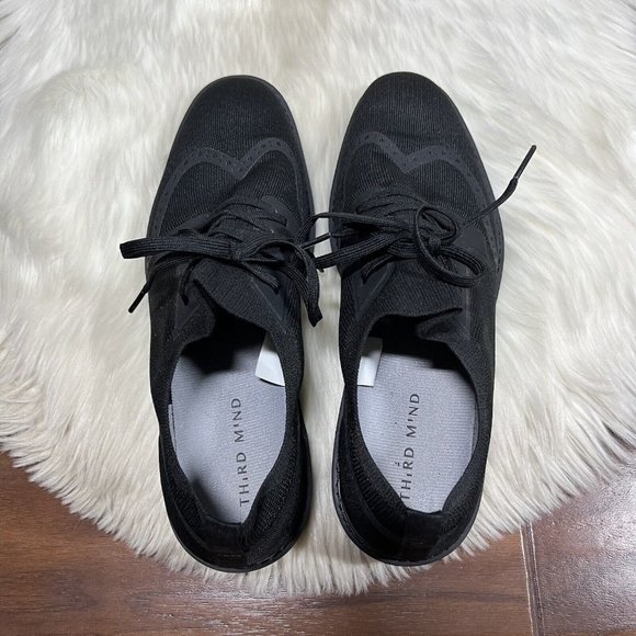 Third Mind Men's Size 10.5 Black The Fred Wing Tip Lace Up Slip On Shoe‎ - Picture 7 of 14